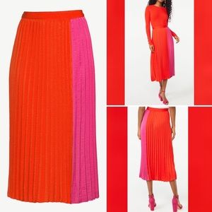 Pleated Midi Skirt